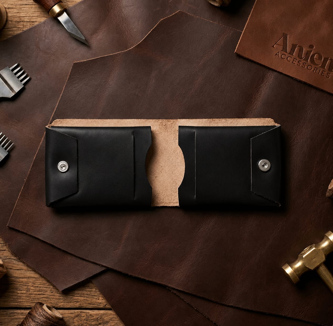 The Essential Carry™ — Stitchless Genuine Leather Wallet for Men