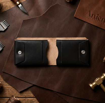 The Essential Carry™ — Stitchless Genuine Leather Wallet for Men